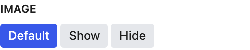 Image setting in the block editor sidebar