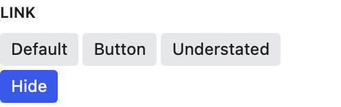 Link setting in the block editor sidebar