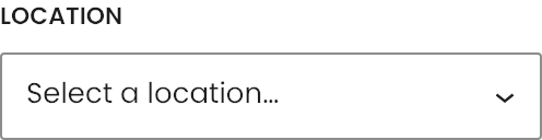 Location setting in the block editor sidebar