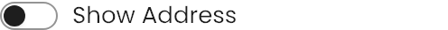 Show Address setting in the block editor sidebar