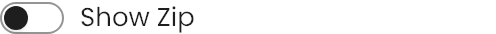 Show Zip setting in the block editor sidebar