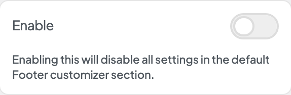 Enable setting in the block editor sidebar