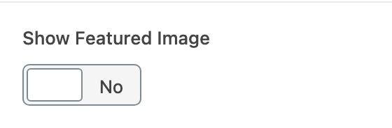 Show Featured Image setting in the block editor sidebar