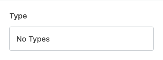 Type setting in the block editor sidebar