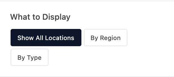 What to Display setting in the block editor sidebar