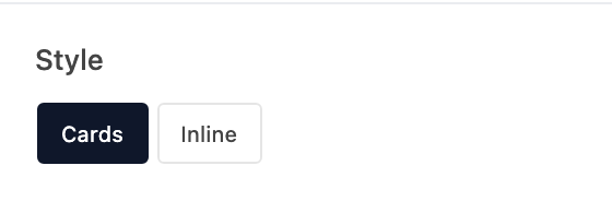 Style setting in the block editor sidebar