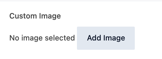 Custom Image setting in the block editor sidebar