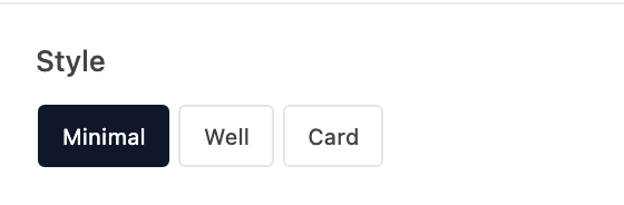 Style setting in the block editor sidebar
