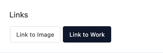 Links setting in the block editor sidebar