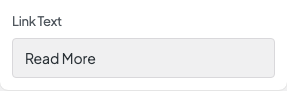 Link Text setting in the block editor sidebar
