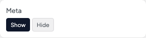 Meta setting in the block editor sidebar