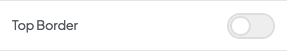 Top Border setting in the block editor sidebar