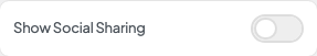 Show Social Sharing setting in the block editor sidebar