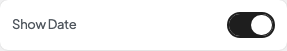 Show Date setting in the block editor sidebar