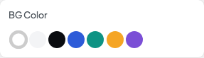 BG Color setting in the block editor sidebar