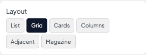 Layout setting in the block editor sidebar