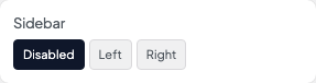 Sidebar setting in the block editor sidebar