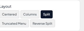 Layout setting in the block editor sidebar
