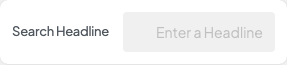 Search Headline setting in the block editor sidebar