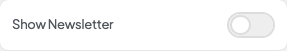 Show Newsletter setting in the block editor sidebar
