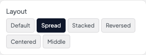 Layout setting in the block editor sidebar