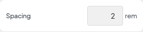Spacing setting in the block editor sidebar