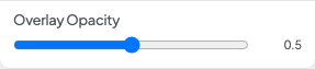 Overlay Opacity setting in the block editor sidebar