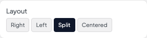 Layout setting in the block editor sidebar