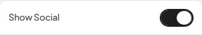Show Social setting in the block editor sidebar