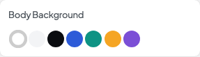 Body Background setting in the block editor sidebar