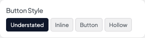 Button Style setting in the block editor sidebar