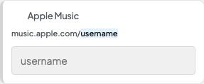 Apple Music setting in the block editor sidebar