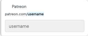 Patreon setting in the block editor sidebar