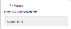 Pinterest setting in the block editor sidebar