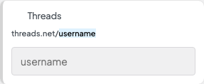 Threads setting in the block editor sidebar