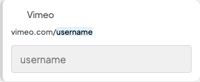 Vimeo setting in the block editor sidebar