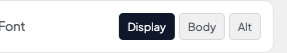 Font setting in the block editor sidebar