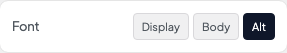 Font setting in the block editor sidebar