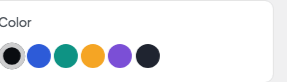 Color setting in the block editor sidebar