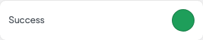 Success setting in the block editor sidebar