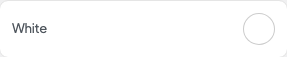 White setting in the block editor sidebar