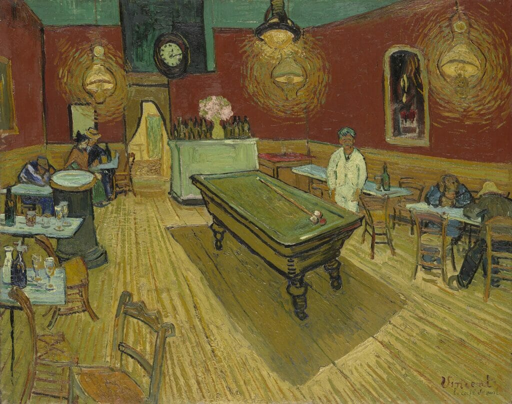 The Night Café. Artist: Vincent van Gogh. Date: 1888. Medium: Oil On Canvas.