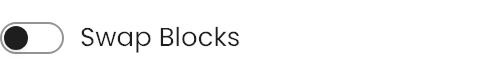 Swap Blocks setting in the block editor sidebar