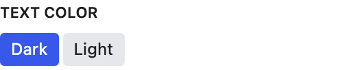 Text Color setting in the block editor sidebar