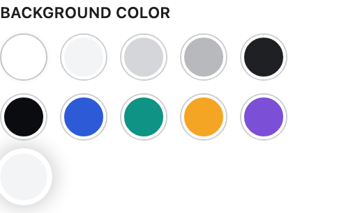 Background Color setting in the block editor sidebar