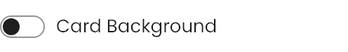 Card Background setting in the block editor sidebar