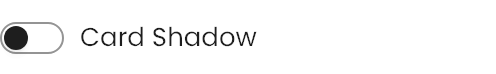 Card Shadow setting in the block editor sidebar