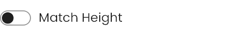Match Height setting in the block editor sidebar