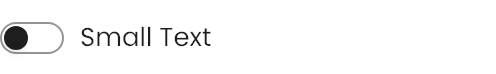 Small Text setting in the block editor sidebar