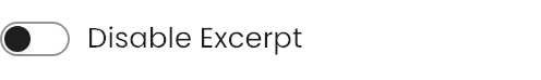 Disable Excerpt setting in the block editor sidebar